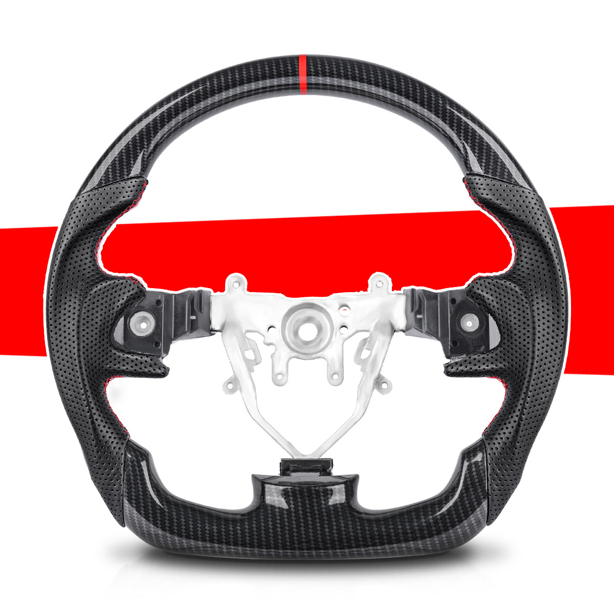 Car Accessories For Steering Wheel - Hydro Druck Auto Carbon Faser Lenkrad