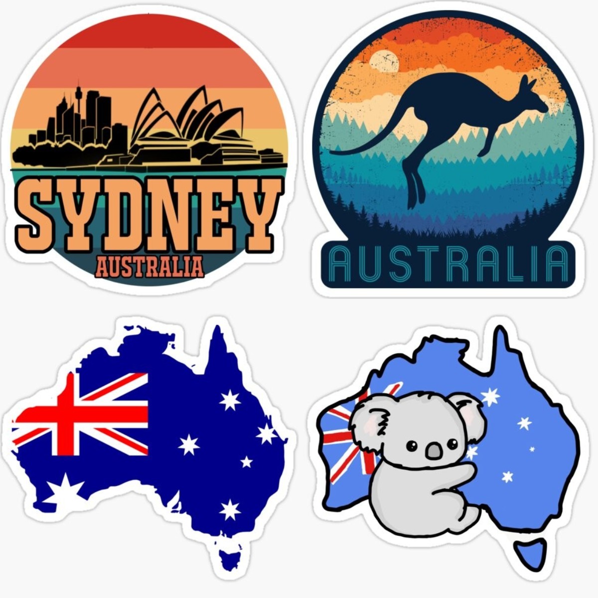 Car Accessories Australia - Australien karte stoßstange aufkleber vb tooheys