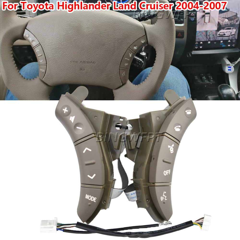 Car Accessories For Steering Wheel - Neuer Lenkradsteuerungsknopfschalter 75B037 für Toyota Land