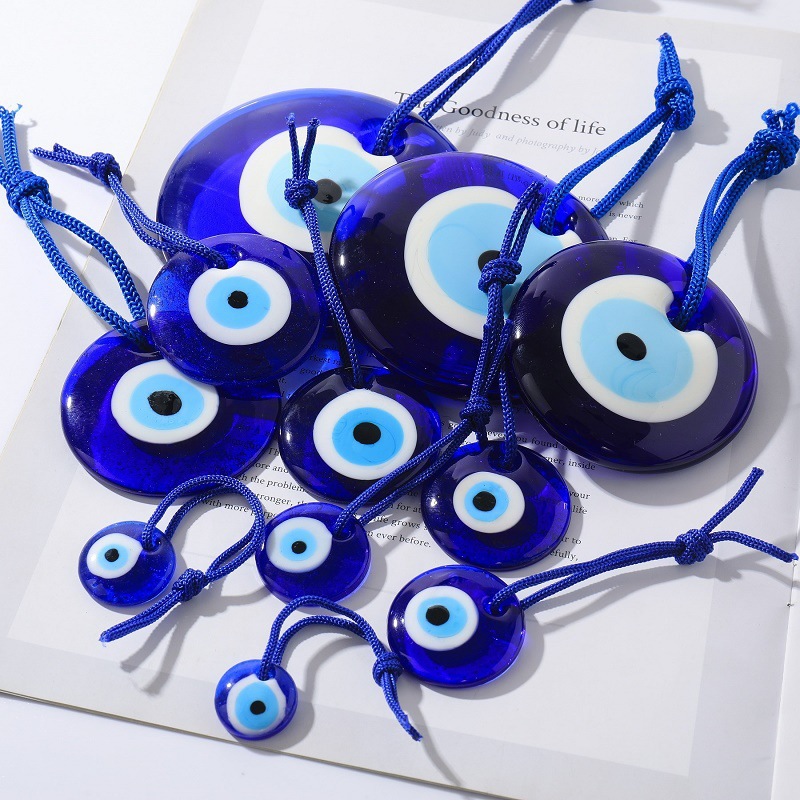 Car Accessories Evil Eye - 1pc Glück Auge Glas Blau Türkische