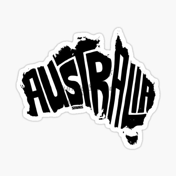 Car Accessories Australia - AUS Australien Flagge Karte Känguru Emblem