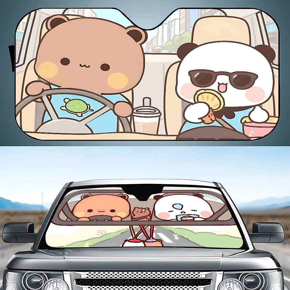 D.A.D Car Accessories - Niedliche D-Dudu Bubu Auto-Sonnenschutzvorhänge, 130 x
