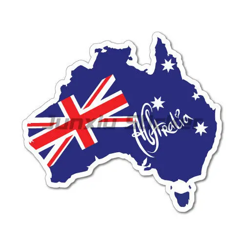 Car Accessories Australia - Australien Vinyl-Autoaufkleber Laptop-Autoflagge Gepäck-Reiseanhänger Wohnmobil-Wand Fahrrad