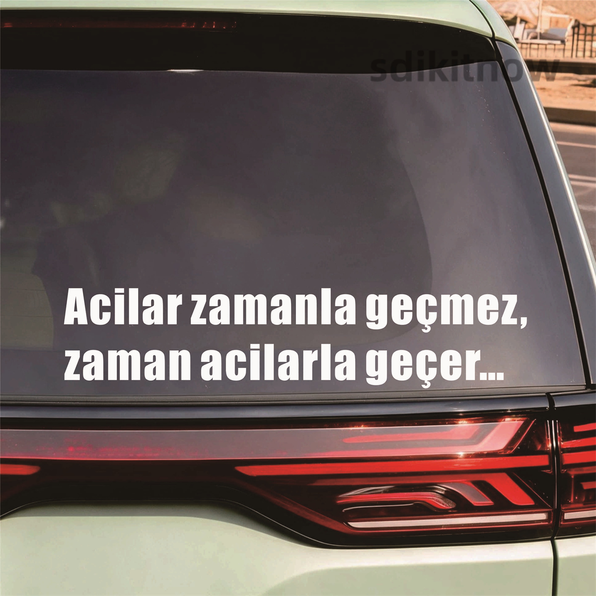 Car Accessories Quotation - Autoaufkleber, Wand- und Türaufkleber, türkische Buchstaben,