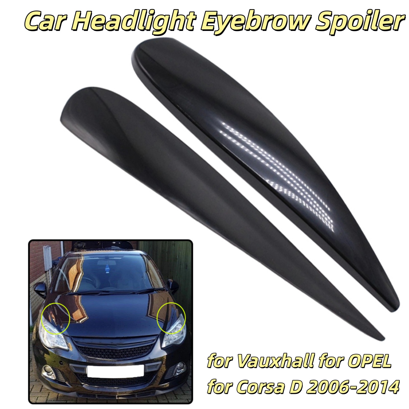 D.A.D Car Accessories - Scheinwerfer-Augenbrauen-Abdeckung für Vauxhall für Opel für