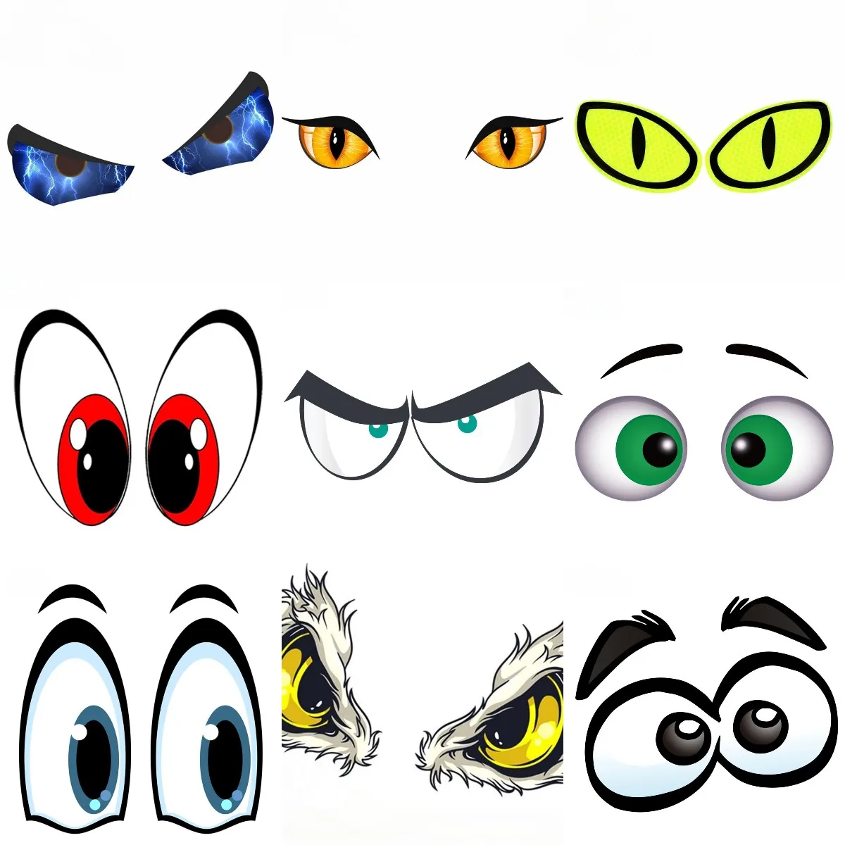 Car Accessories Evil Eye - Evil Eyes Farbe Kreative personalisierte PVC