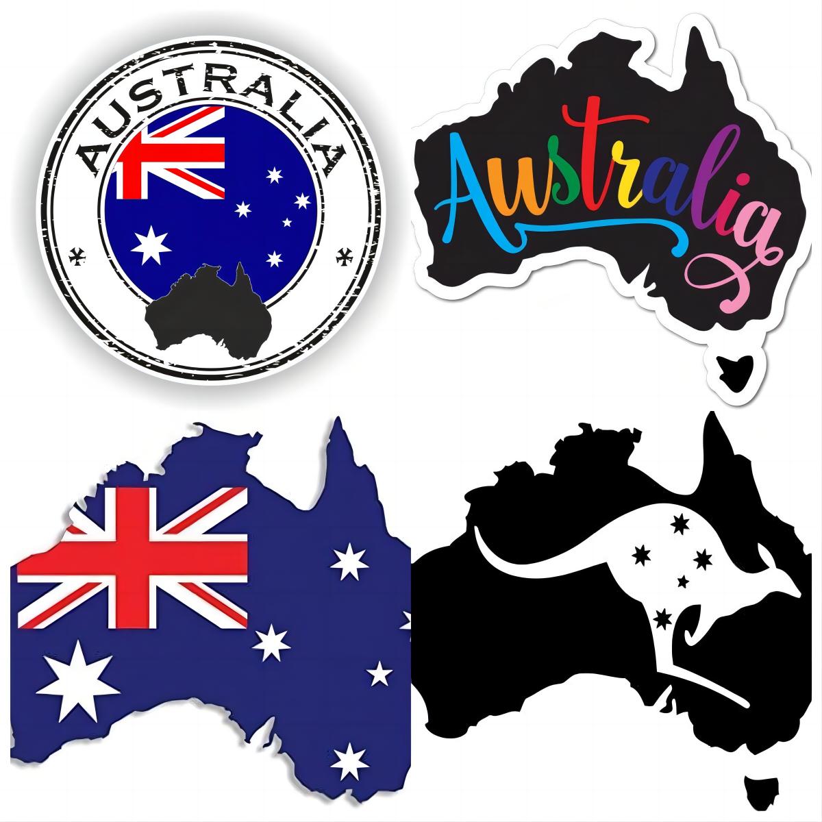 Car Accessories Australia - Australien-Flagge, Aufkleber und Aufkleber, Autozubehör, Motorrad,