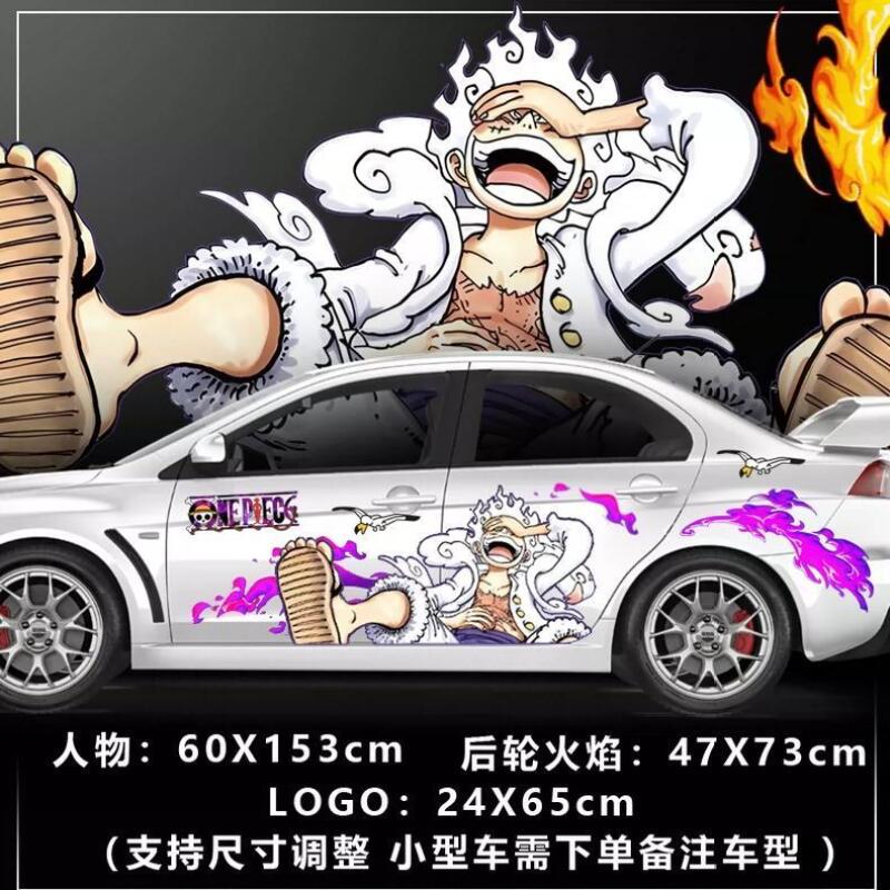 D.A.D Car Accessories - One Piece Aufkleber Autokarosserie-Dekoration Auto-Folienaufkleber Monkey