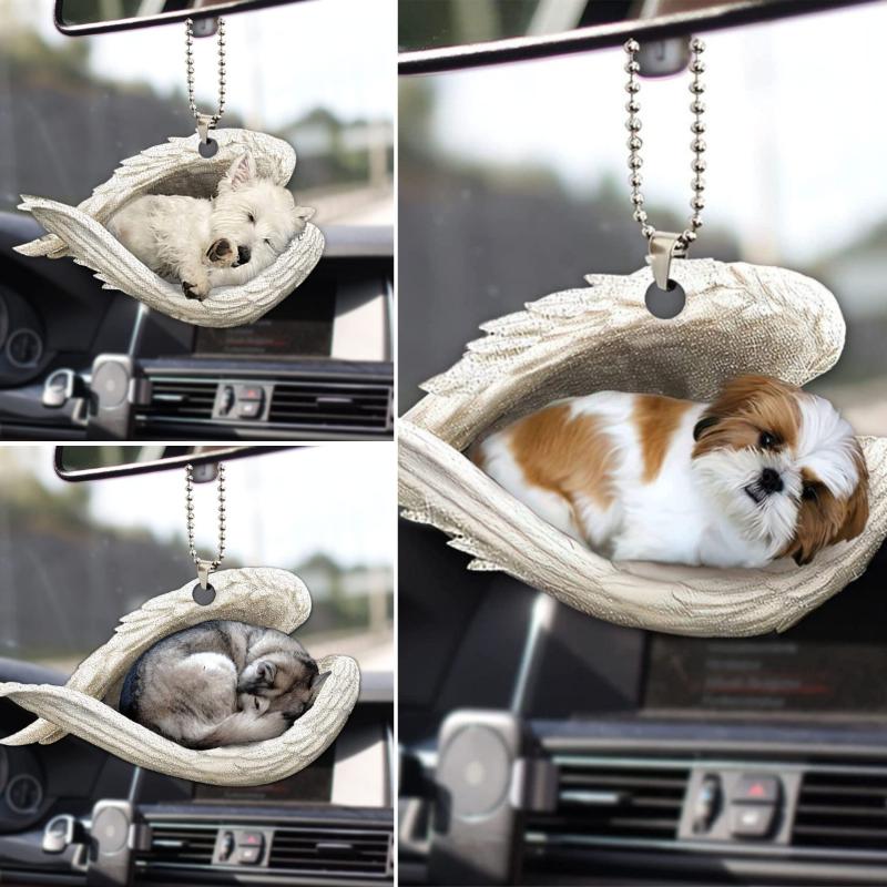 Kreativer schlafender Engelsfl – Car Accessories Mirror Hanging Bewertung und Preis