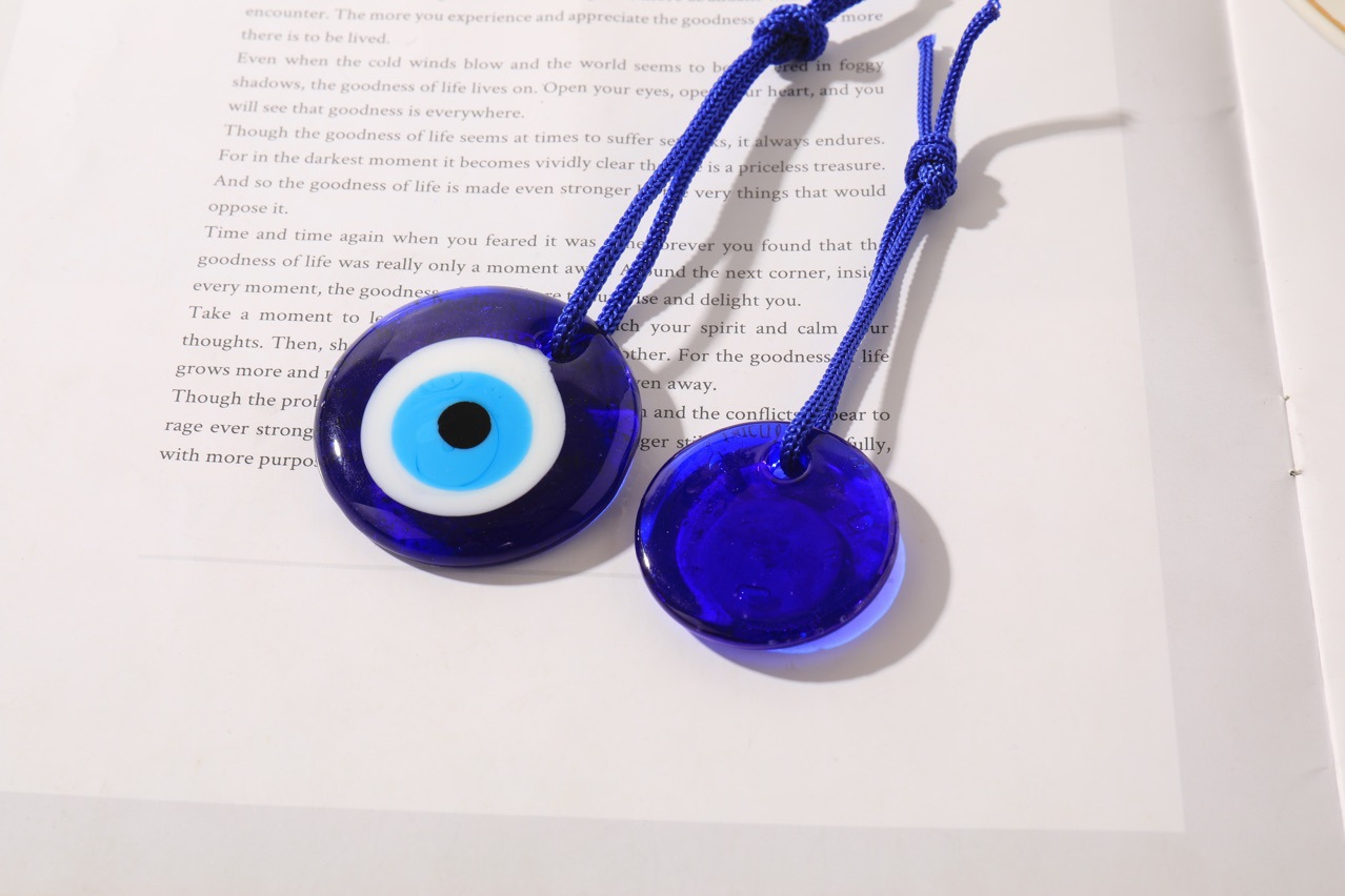 1pc Glück Auge Glas Blau Türki – Car Accessories Evil Eye Bewertung und Preis