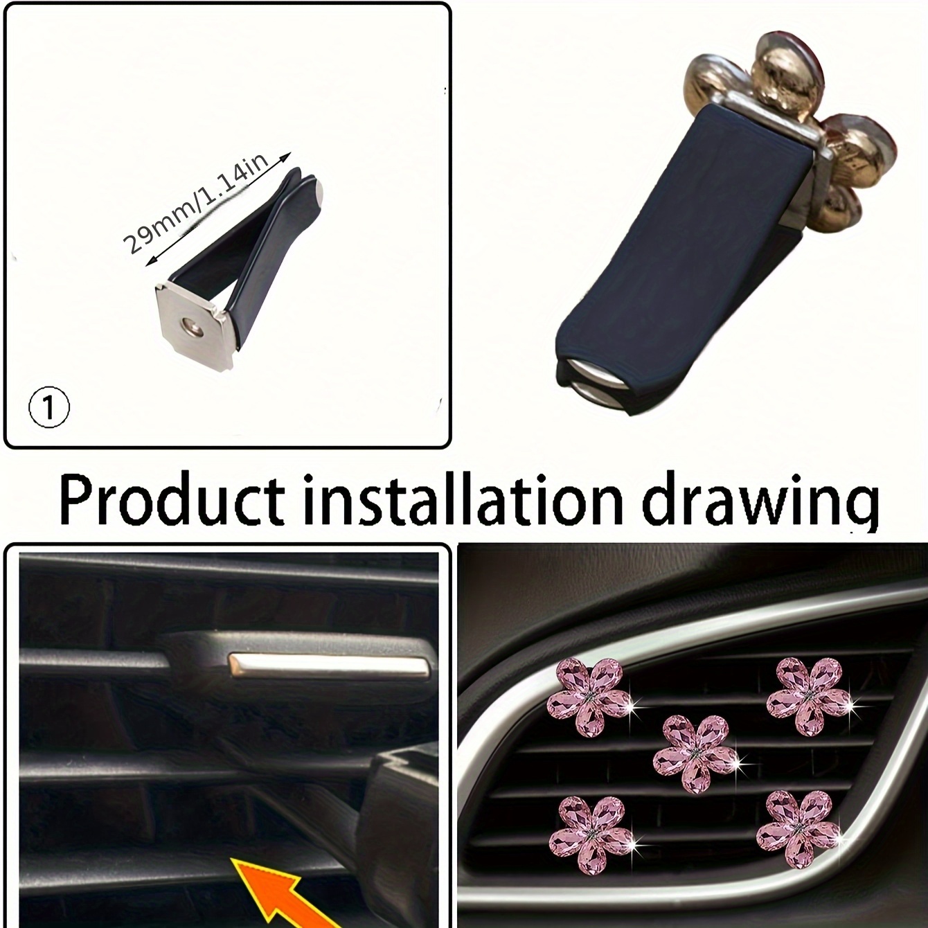 5 Stück Glitzernde Kristallblu – Car Accessories Evil Eye Bewertung und Preis