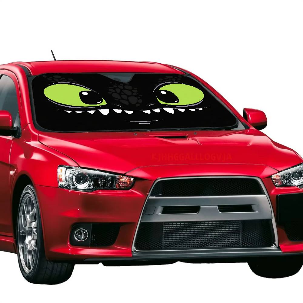 Cartoon EYE Toothless Windschu – Car Accessories Window Bewertung und Preis