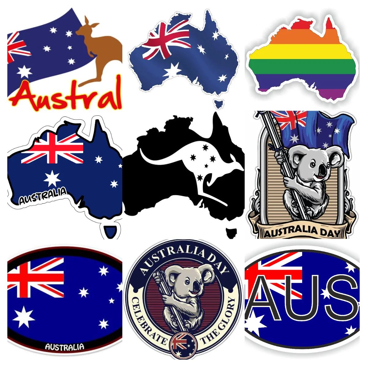 AUS Australien Flagge Karte Em – Car Accessories Australia Bewertung und Preis