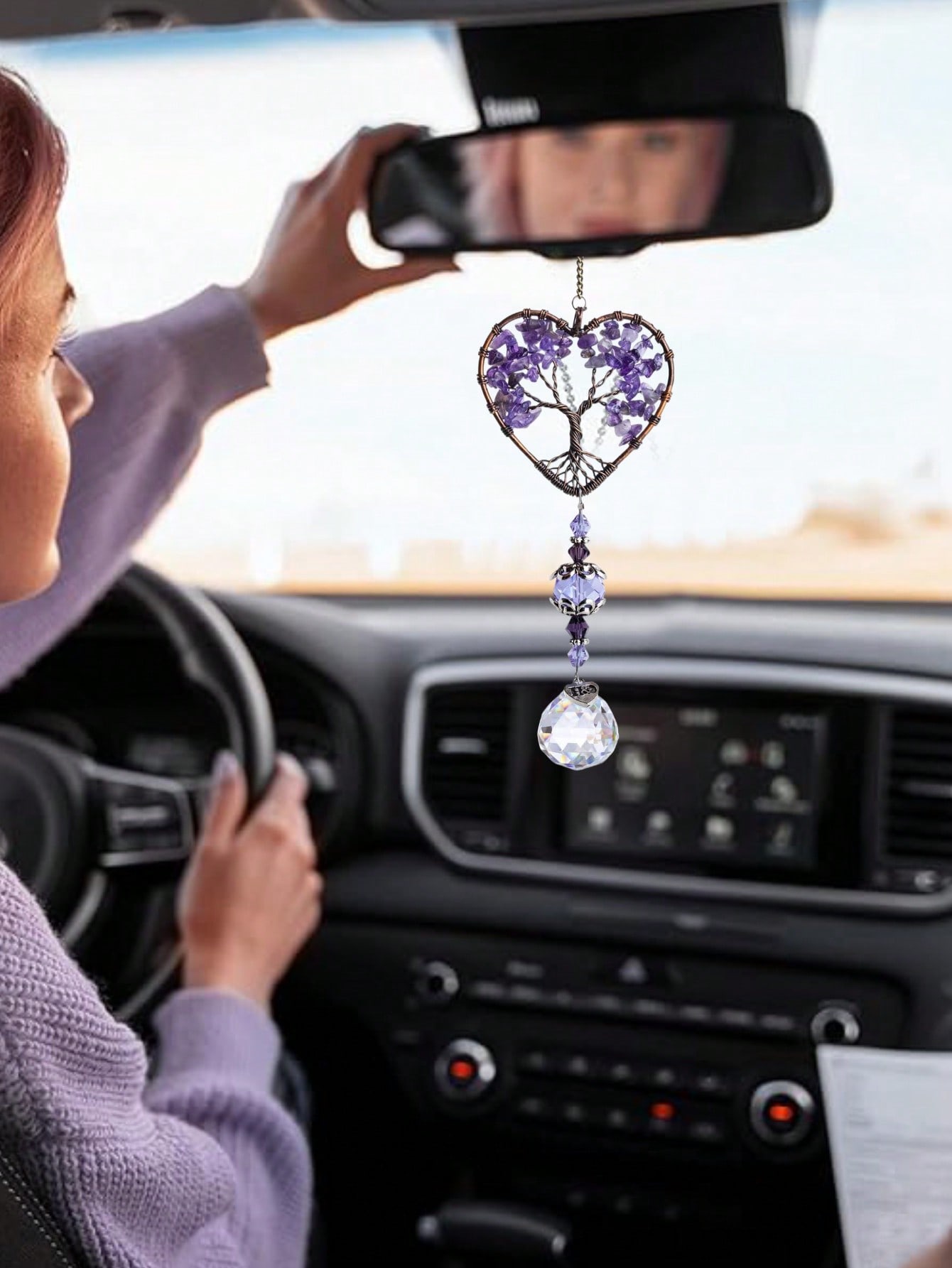 Herz-Amethyst Baum des Lebens  – Car Accessories Evil Eye Bewertung und Preis