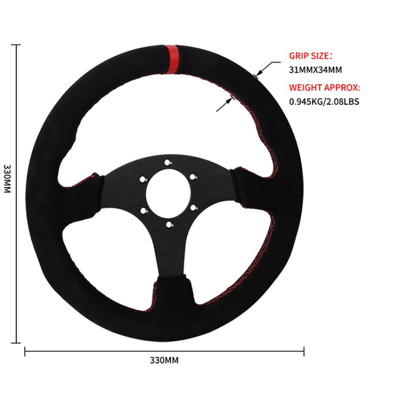Wildleder-Rennlenkrad mit Unte – Car Accessories For Steering Wheel Bewertung und Preis