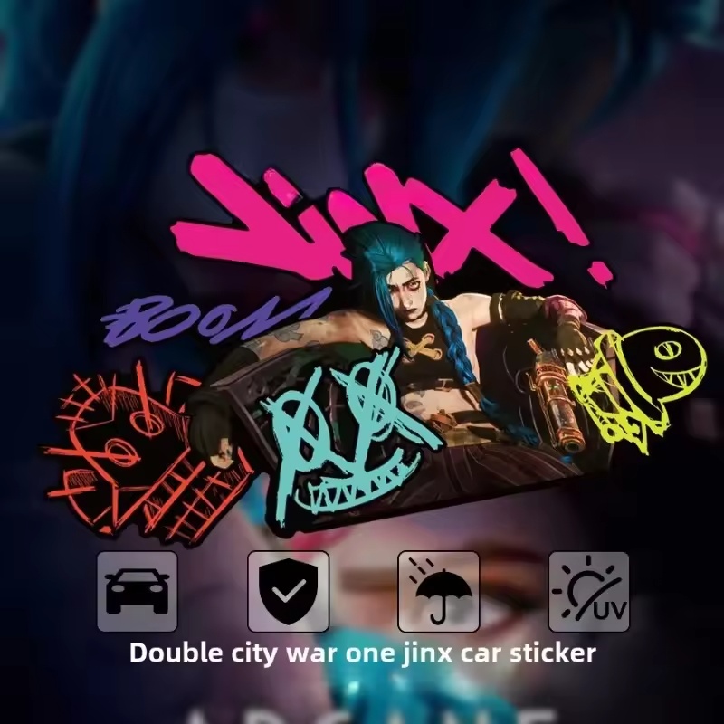 Arcane Jinx Graffiti Reflektie – Car Accessories Window Bewertung und Preis