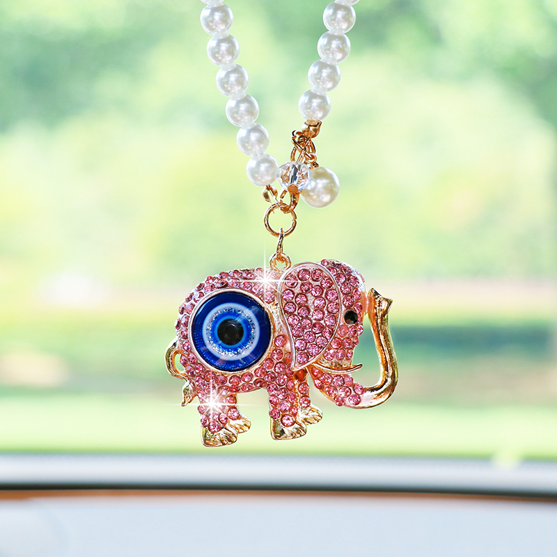 Kreativer Strass-Elefant-Auto- – Car Accessories Evil Eye Bewertung und Preis